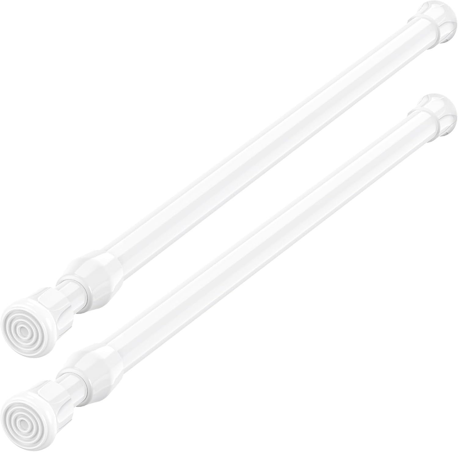 Versatile Non-Slip Spring Tension Rods, 17-28 Inches, for Multiple Uses – 2 Pack