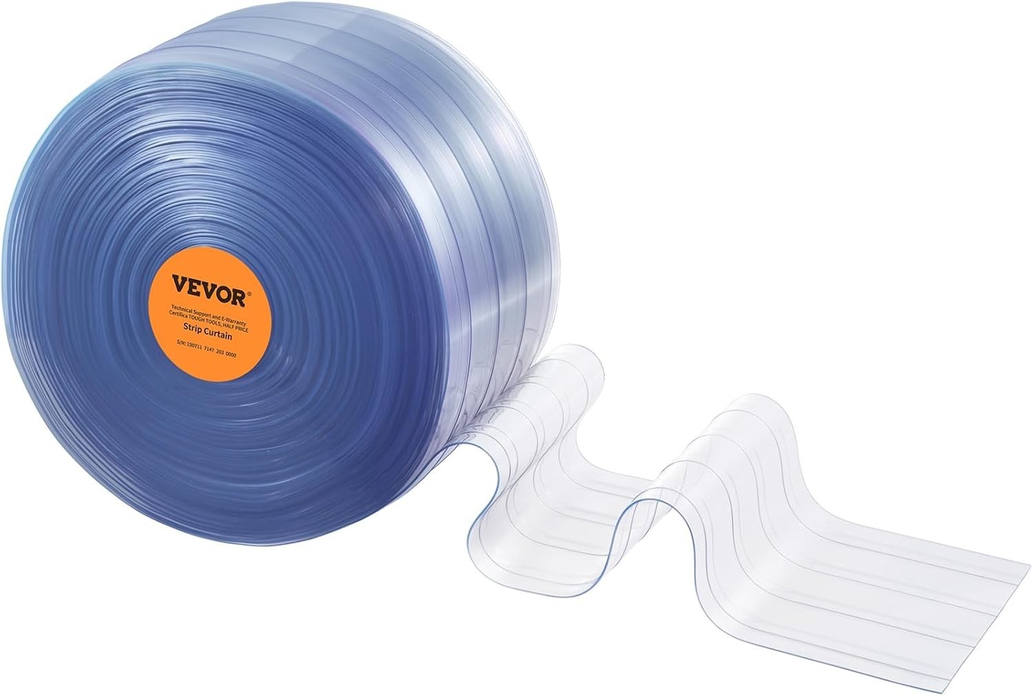 Durable 150′ x 8” PVC Strip Curtain – Ideal for Commercial Freezers & Pet Doors