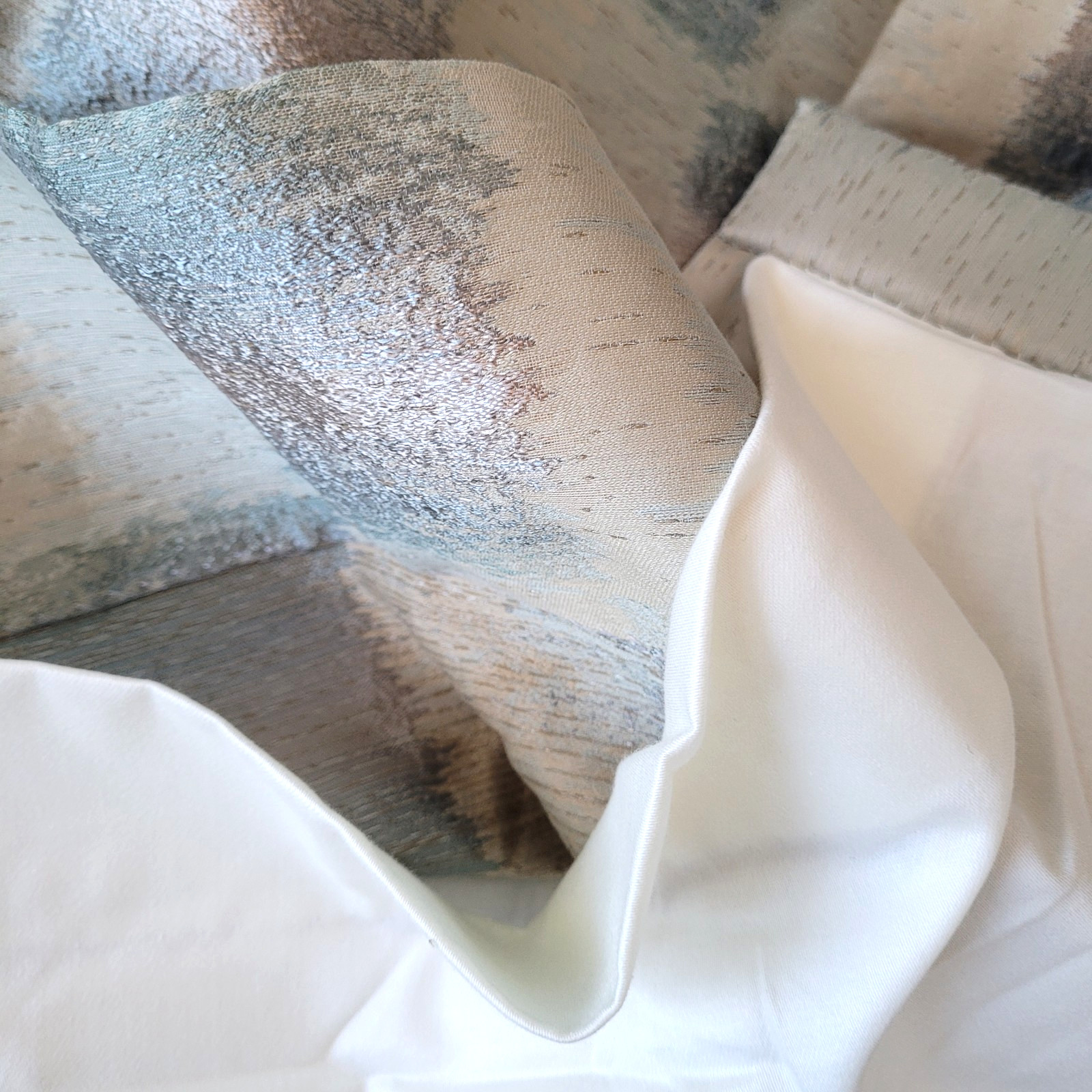 Retro Custom Curtain Panels Lined Drapery Geometric Vintage Pleated