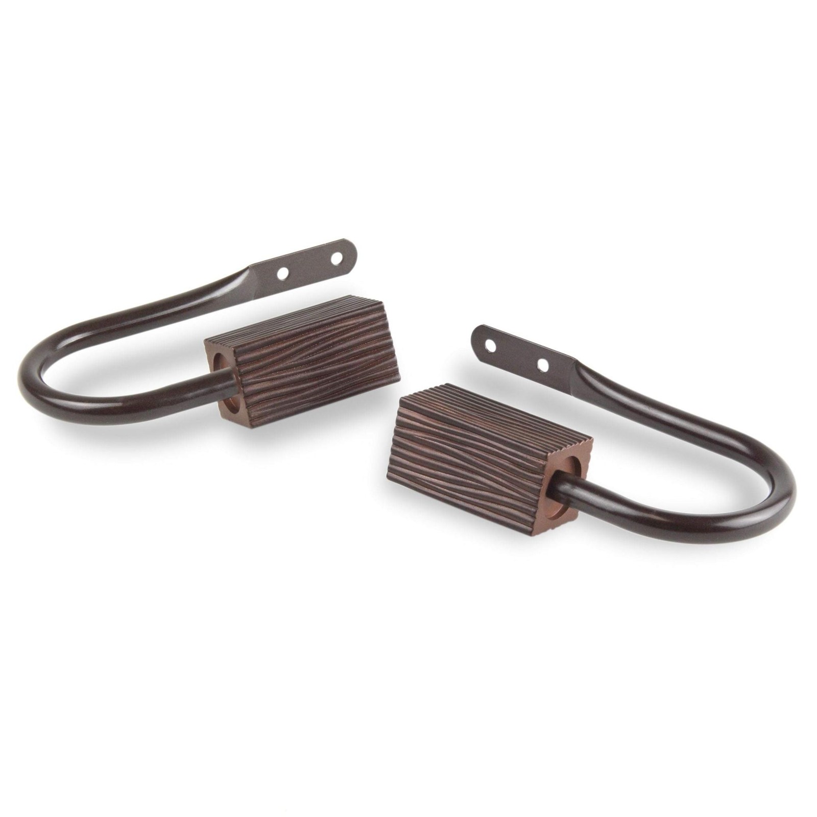 InStyleDesign Birch Curtain Holdback Pair – n/a Brass Finish, Nickel Finish