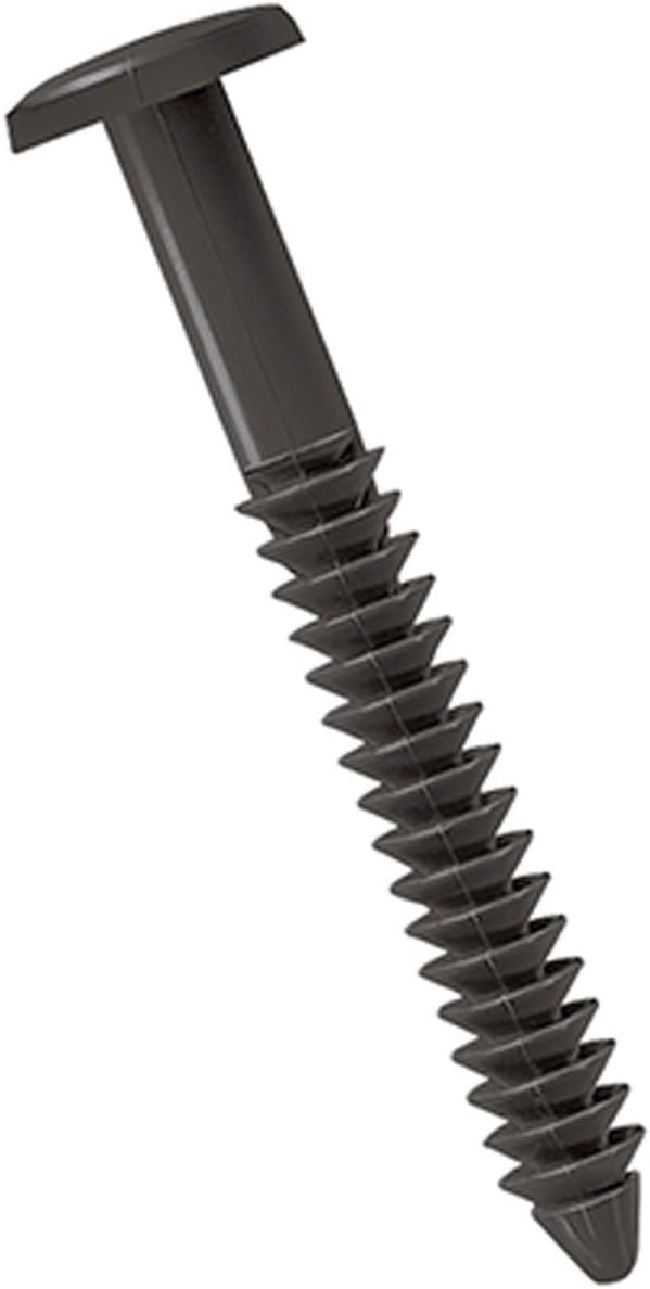 3″ Fully Threaded Tuxedo Gray Vinyl Shutter Screws – 12 Pack for Secure Fittings