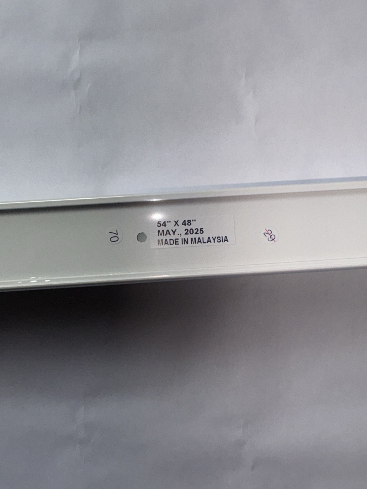 54” x 48” White Blinds, Pull Down Blinds, Cordless, White, NEW, BRAND NEW, SEAL!