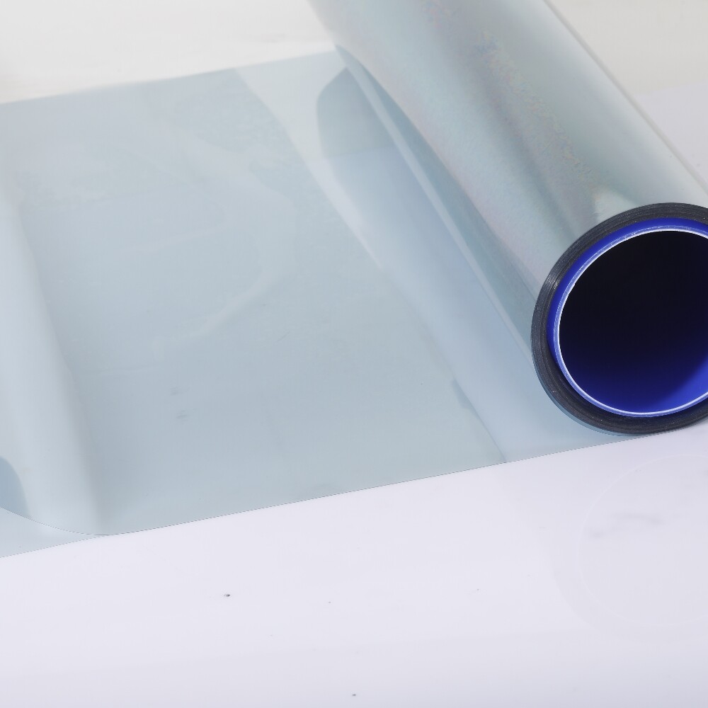Transparent Window Film Sunscreen Self-Adhesive Optically Clear Blue Car Tint