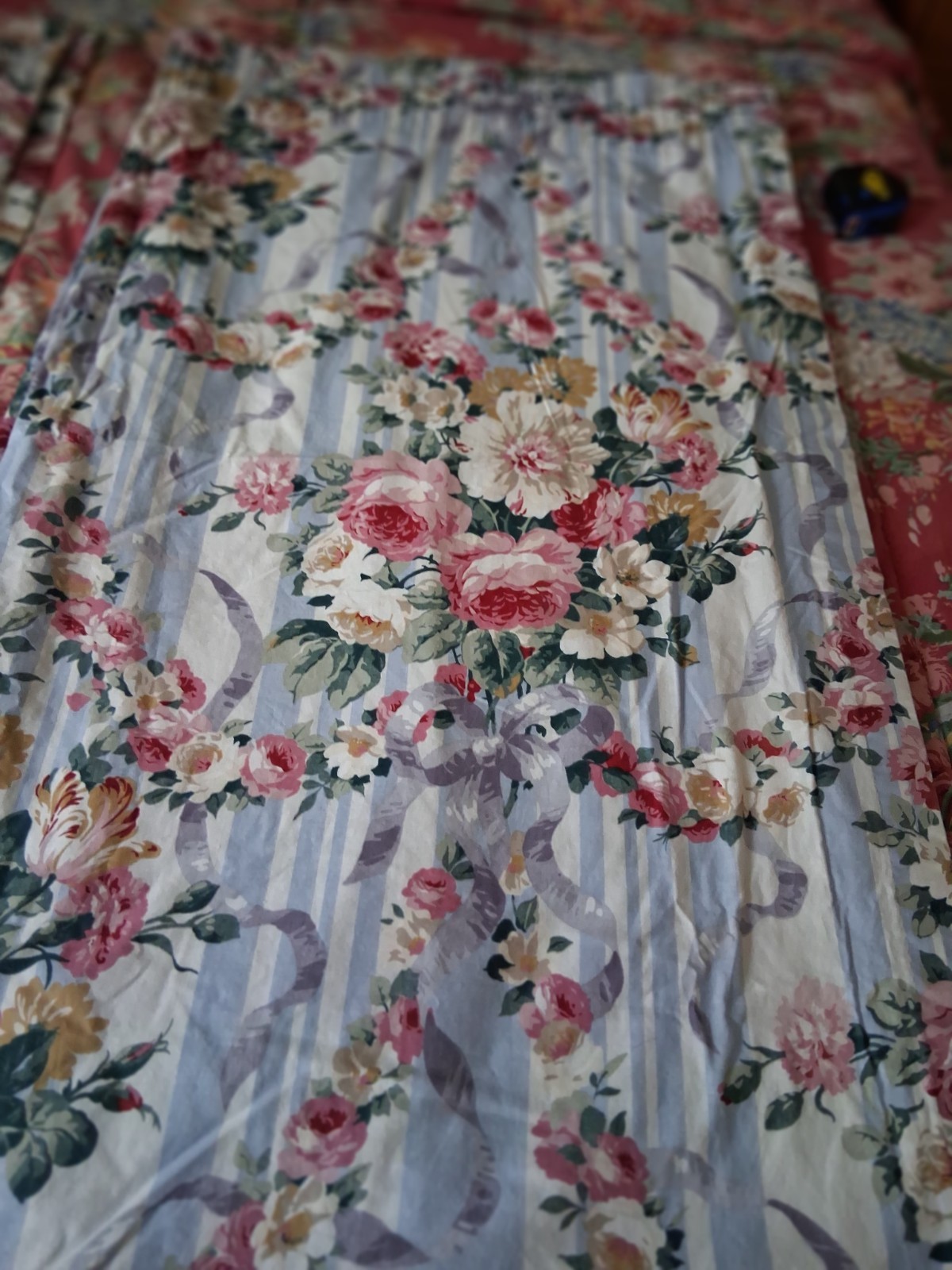 Waverly Hatfield Rod Pocket Drapes-Vintage-Ready to Hang-2 pairs available