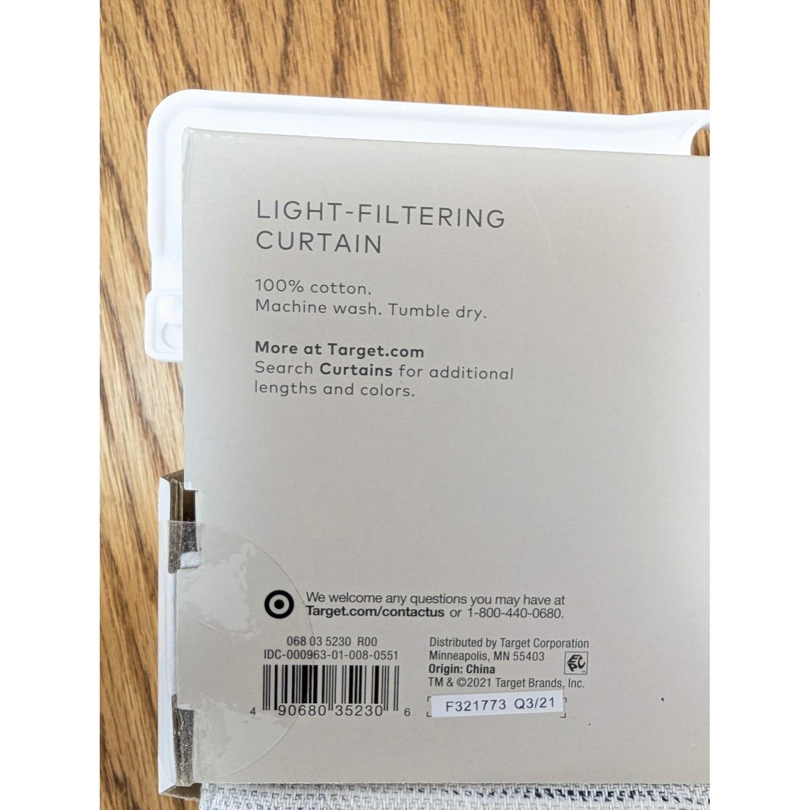 Project 62 Light Filtering Curtain Panel 54×84 Gray Herringbone Cotton Target