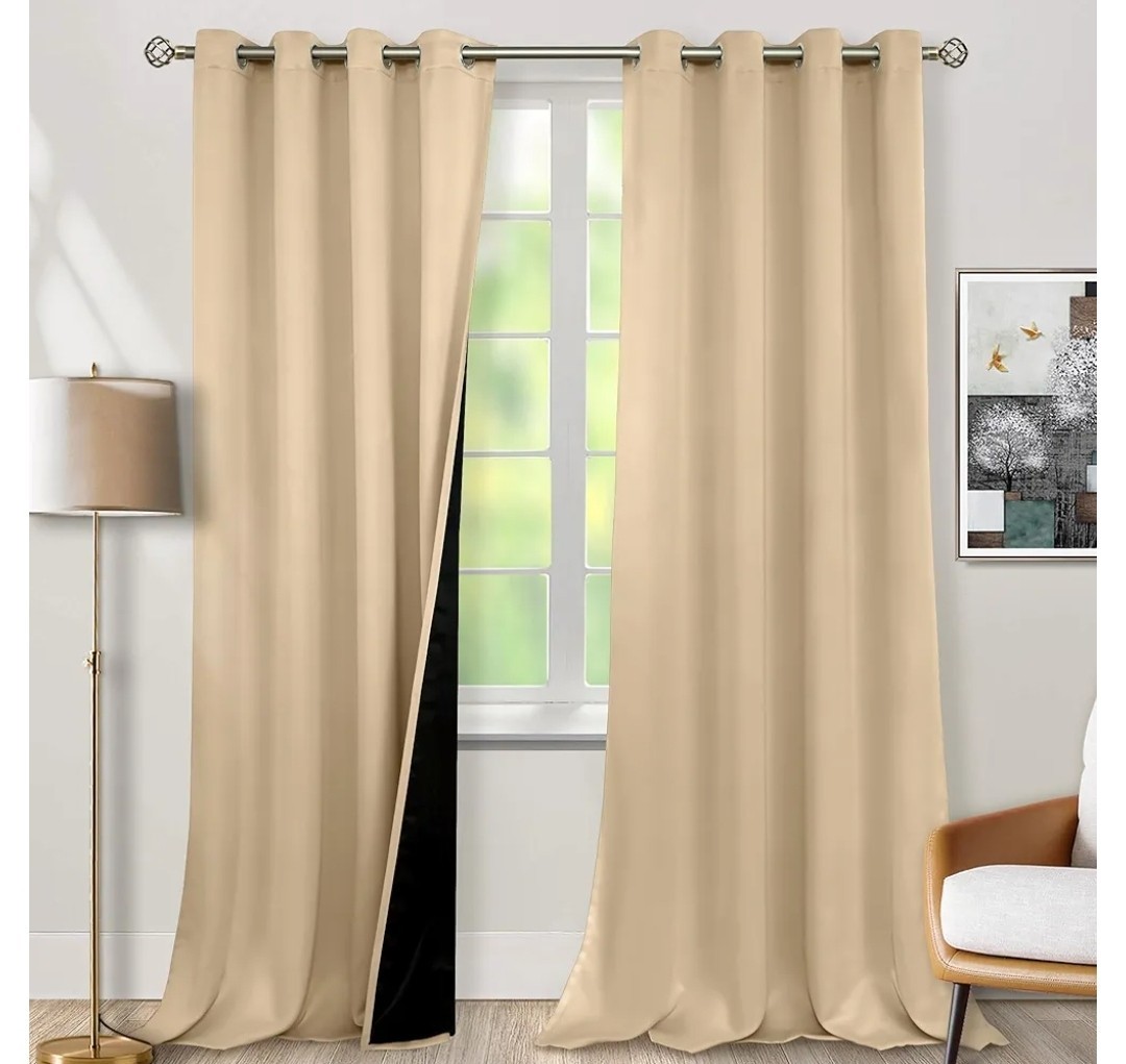 BGment 100% Blackout Curtains for Living Room 95 Inch Length 2 Panels,…