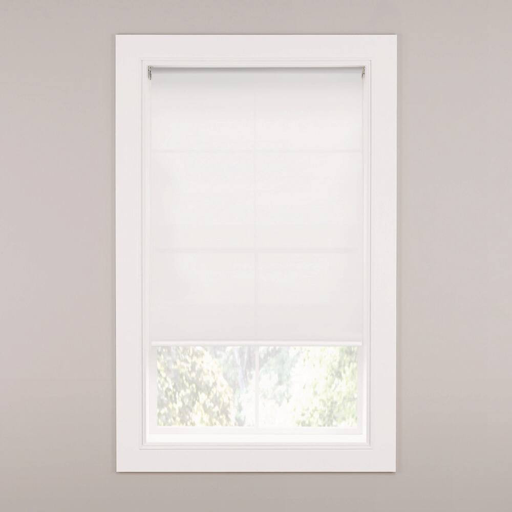 Cut to Size Cream Cordless Vinyl Roller Window Shade 60 In. W X 72 In. L