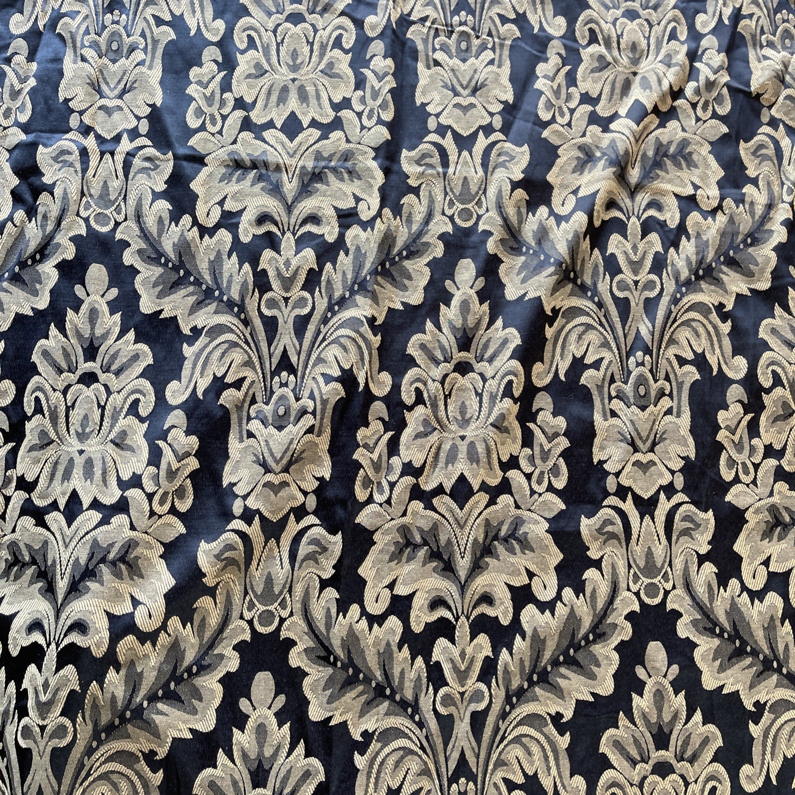 Park B Smith Curtain Panel ( 1) Black And Gold 38 1/2 X 78