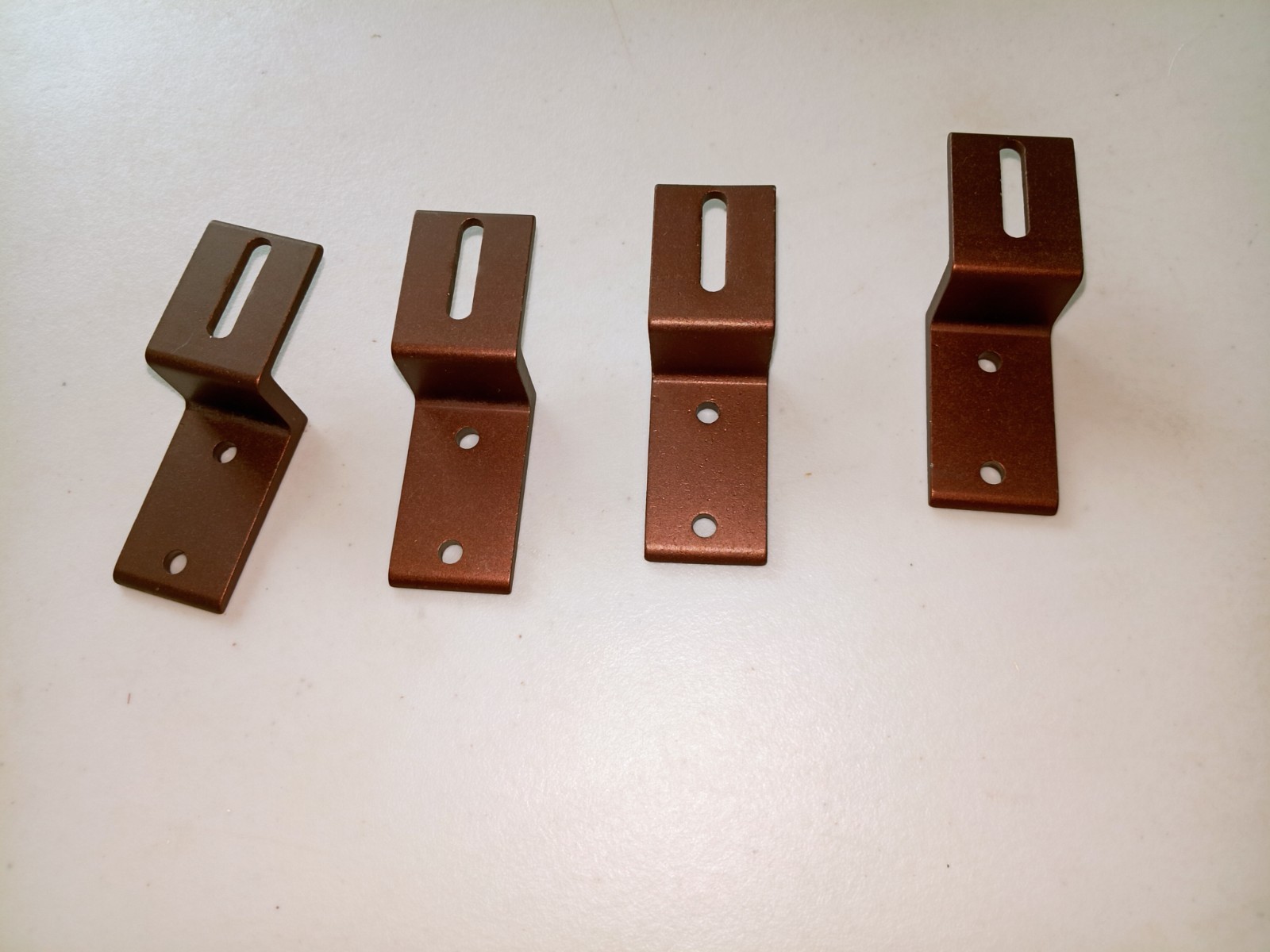 Kirsch ceiling mounted traverse rod 71131 metal Z brackets. 4 brackets. 510