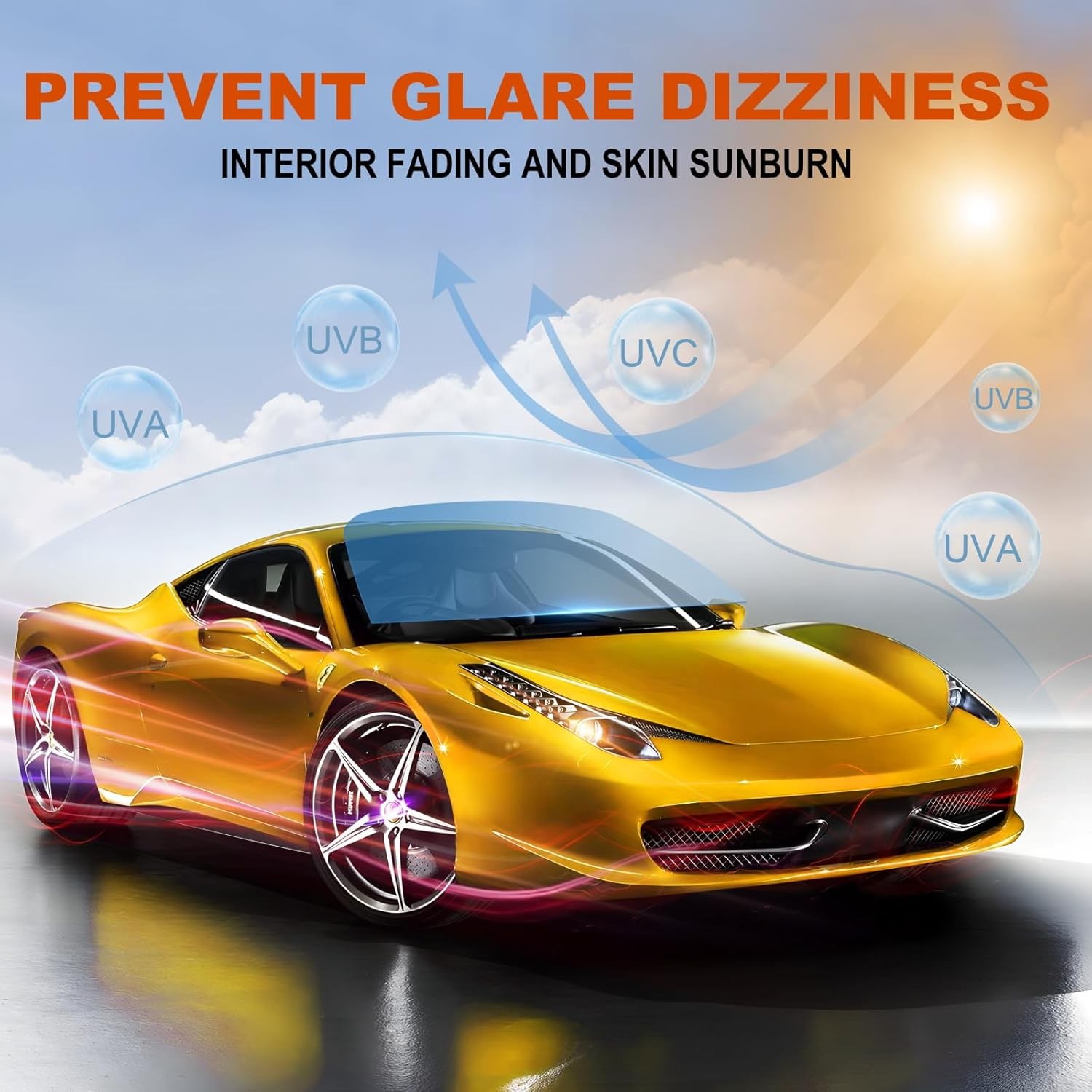 Window Tint Film for Cars 80% VLT 36in x 10Ft Ceramic Window Tints, Blocks 99%UV