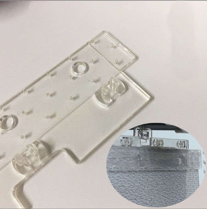 Plastic Clear 10 pcs Vertical Blind Top Hangers/Clips-for 89mm (3.5 inch)