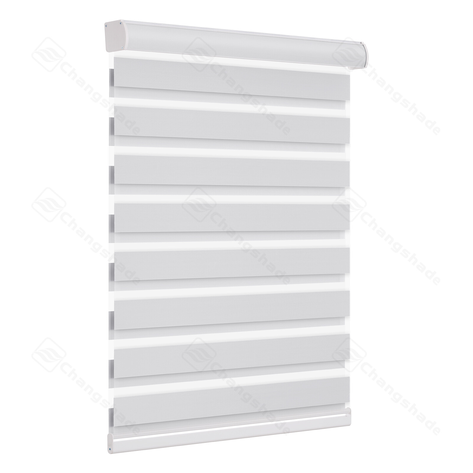 Custom Size Cordless Dual Layer Zebra Roller Shades Blackout(85%) Roller Blinds