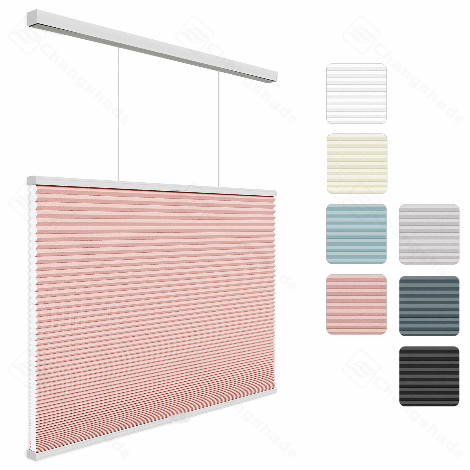 CUSTOM SIZE 38MM Shades Blackout Cordless Top Down Bottom Up Cellular Blinds