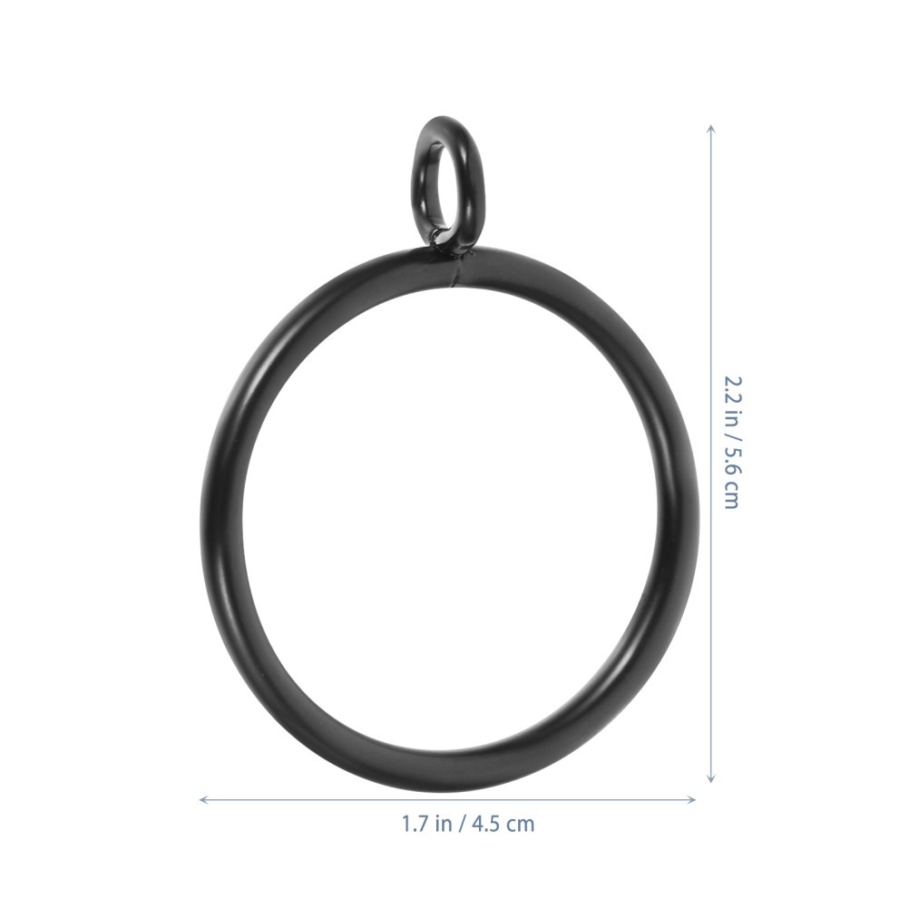 40 Pcs Curtain Fixing Ring Drapery Rings with Eyelets Rod for Drapes