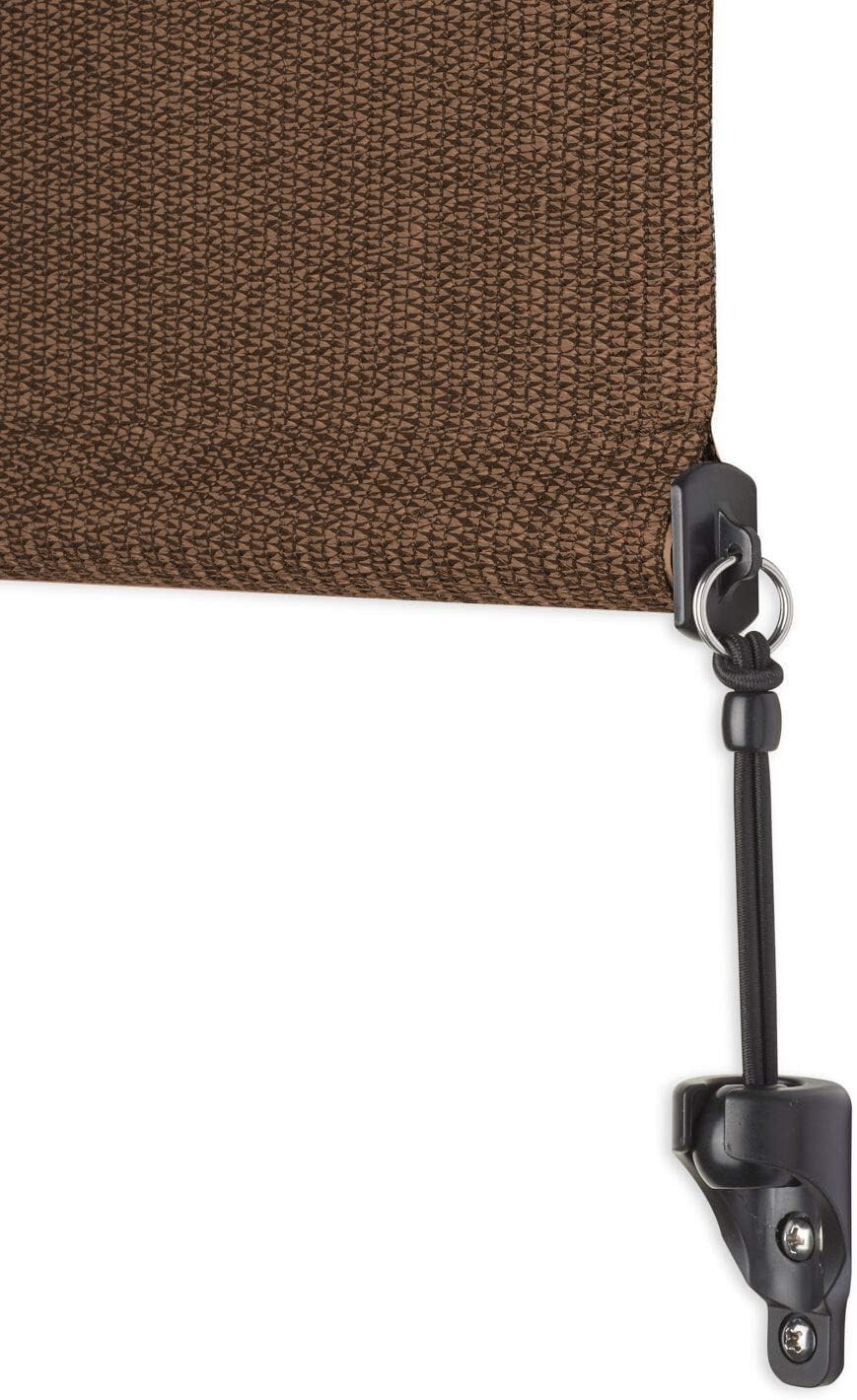 Breathable Cordless Roller Shade, 8×6, Fade Resistant, Mocha