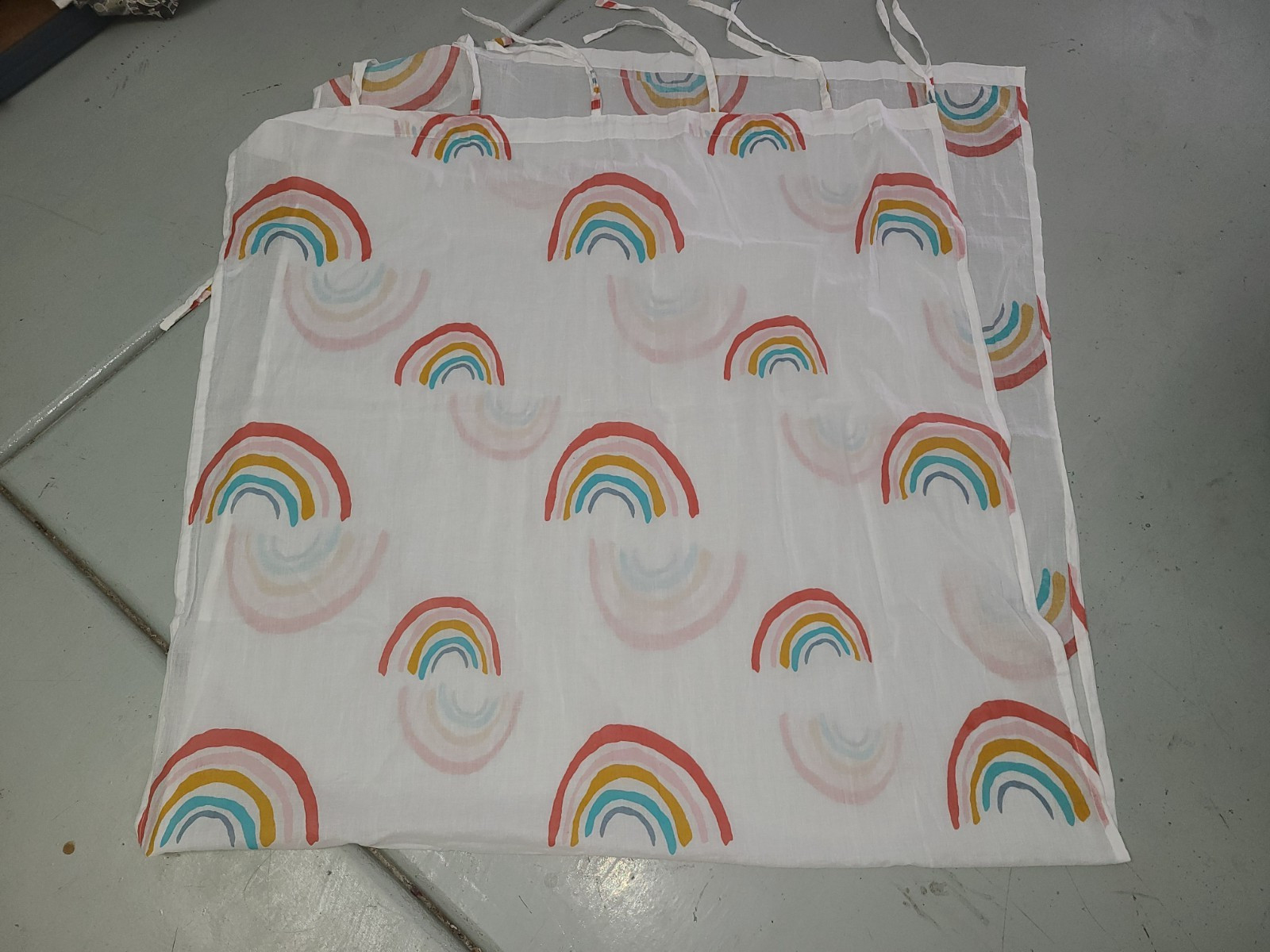 World Market “Rainbow Crinkle Drape Panel 40 X 84 – 1 Panel
