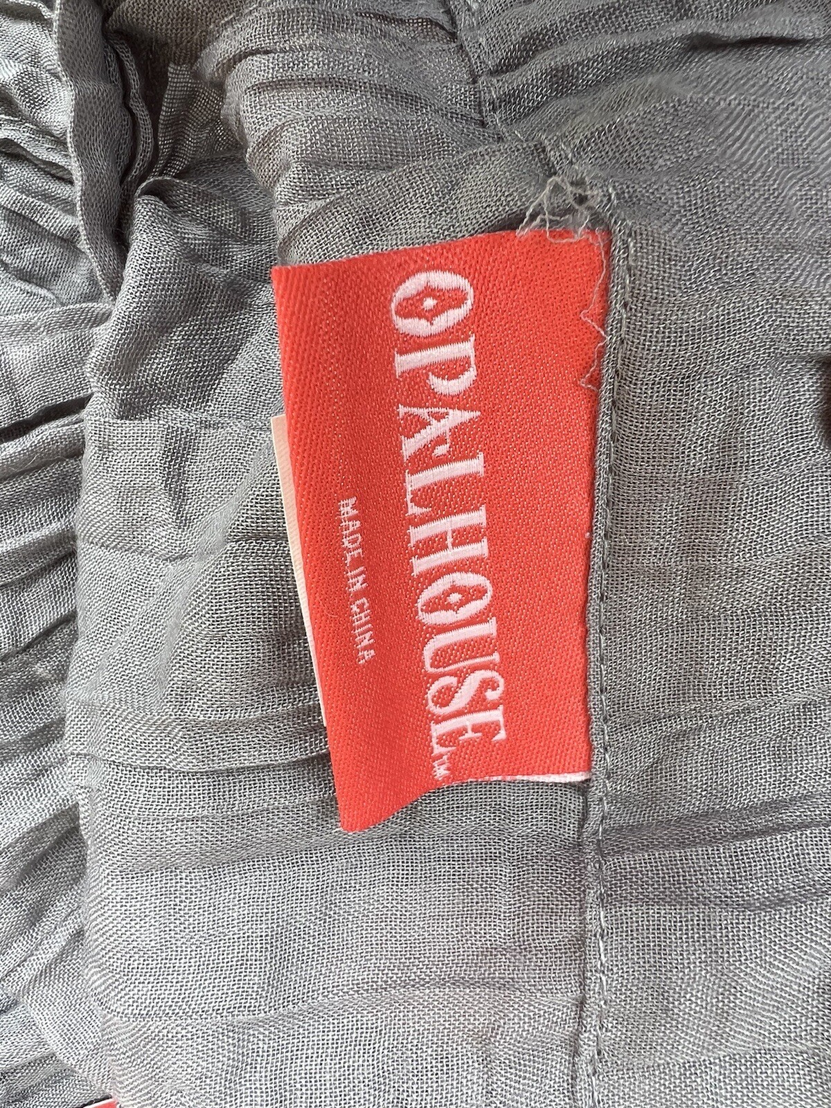 Opal House 1 Sheer Courtain New Gray For Windows Metal Ring