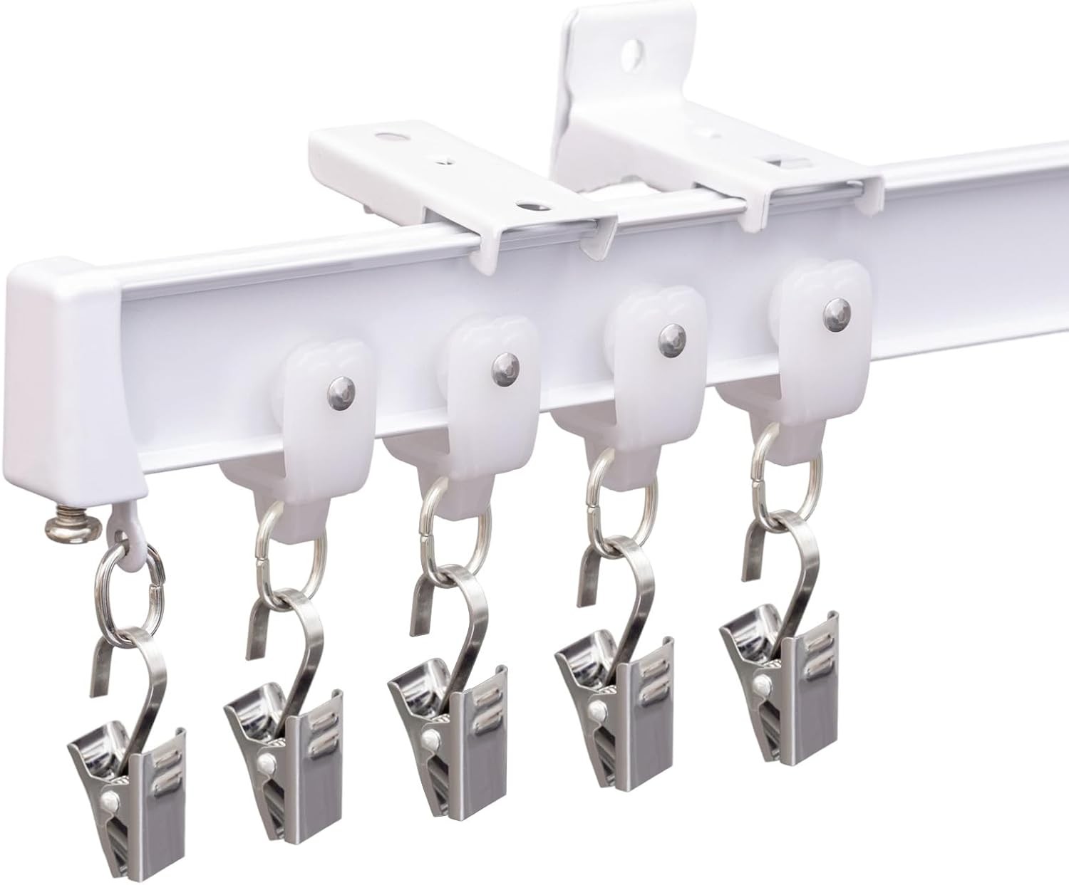 Bendable Ceiling Curtain Track Ceilings Mount or Wall Mounted Heavy-Duty Room