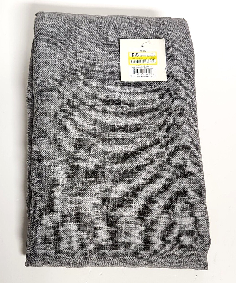 1pc 50 x 63 Aruba Curtain Panel Radiant Gray (Charcoal Grey) – Threshold Q2/24