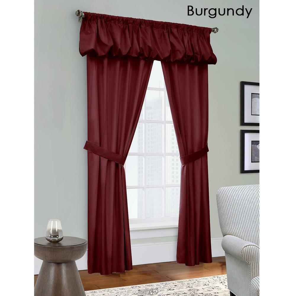 Hammacher Instant Thermal Window Treatments BURGUNDY