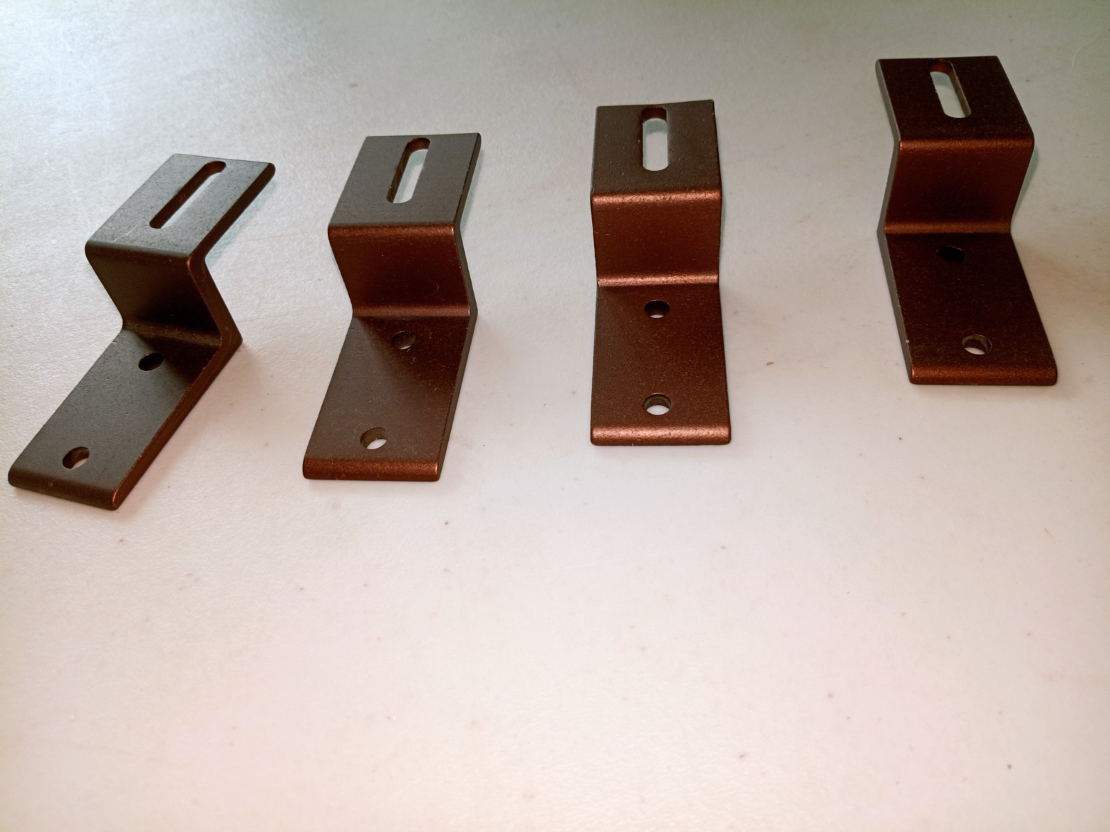 Kirsch ceiling mounted traverse rod 71131 metal Z brackets. 4 brackets. 510