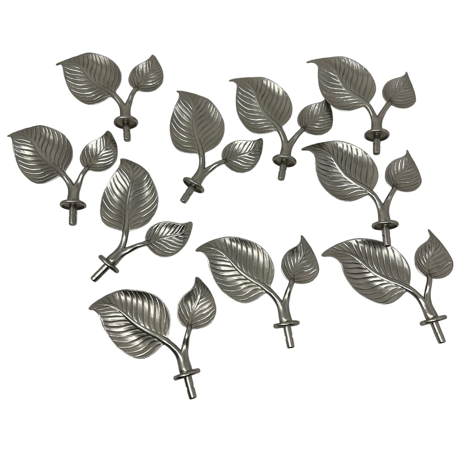 Rod Desyne Screw In Finnial Set Of 10 Satin Nickel ADF 33-15