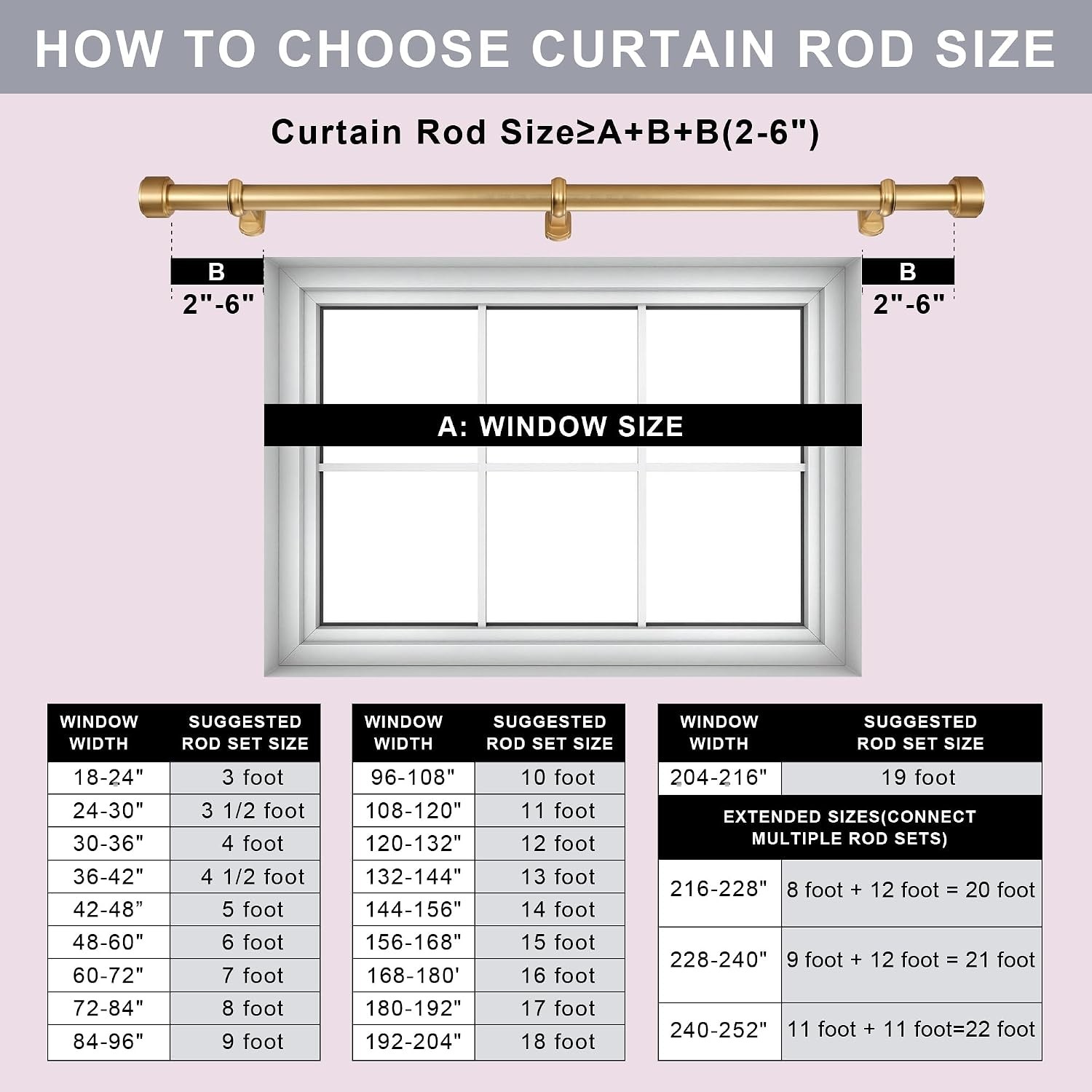 Heavy Duty Curtain Rod 1.25 Inch 36in Nonadjustable Gold
