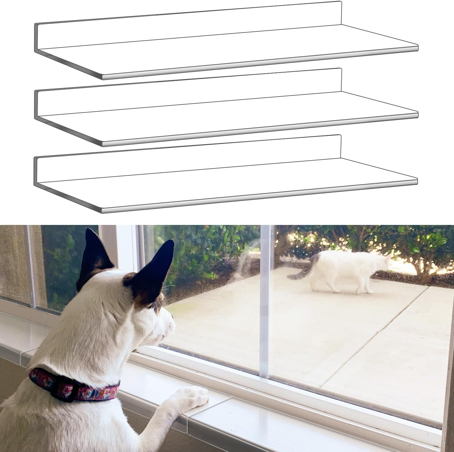 3 Pcs Window Sill Protector, Pet Window Guard,Transparent, Window Sill Cover, Pr