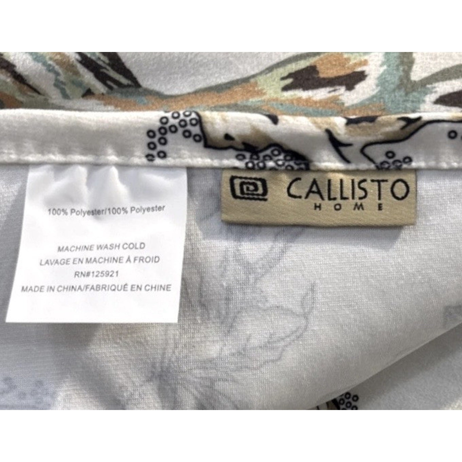 Callisto Home Peacock Bird Window Curtains Panels 38 X 96” Set Pair Ivory Drapes