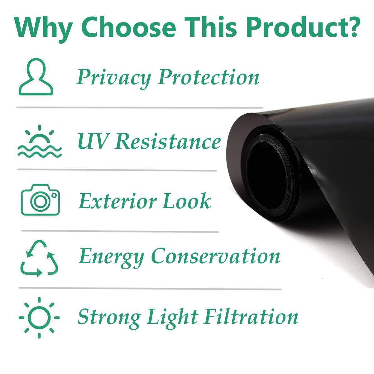 3M Window Tint Film 1%-50% VLT Car Home Office Glass Insulation Sticker Films