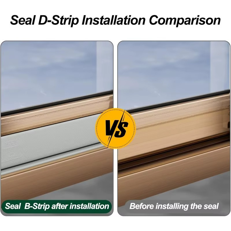 Self-Adhesive Window Seal Strip Set Windproof Soundproof Draft Proof