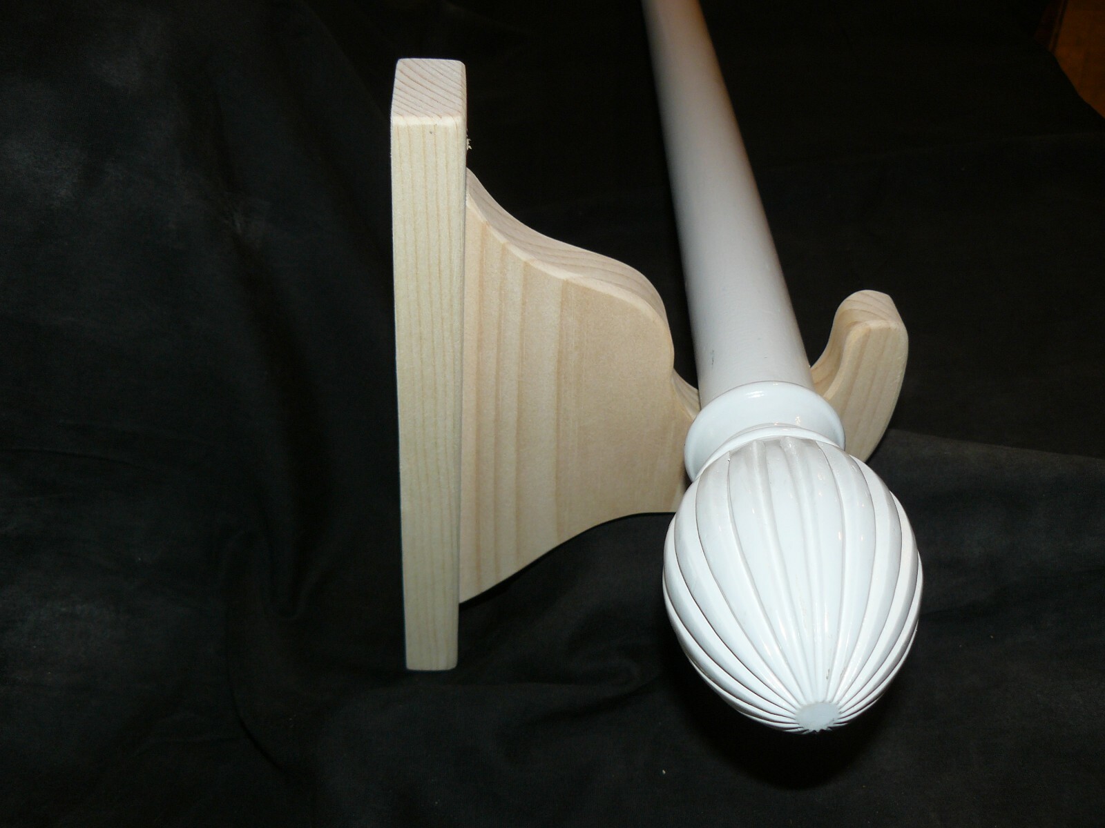Fancy Wood Curtain Rod Brackets