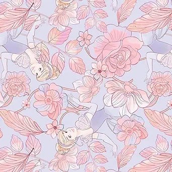 Cinderella Floral Cotton Curtain