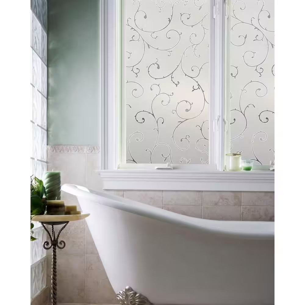 Etched Lace 24 In. X 36 In. Window Film
