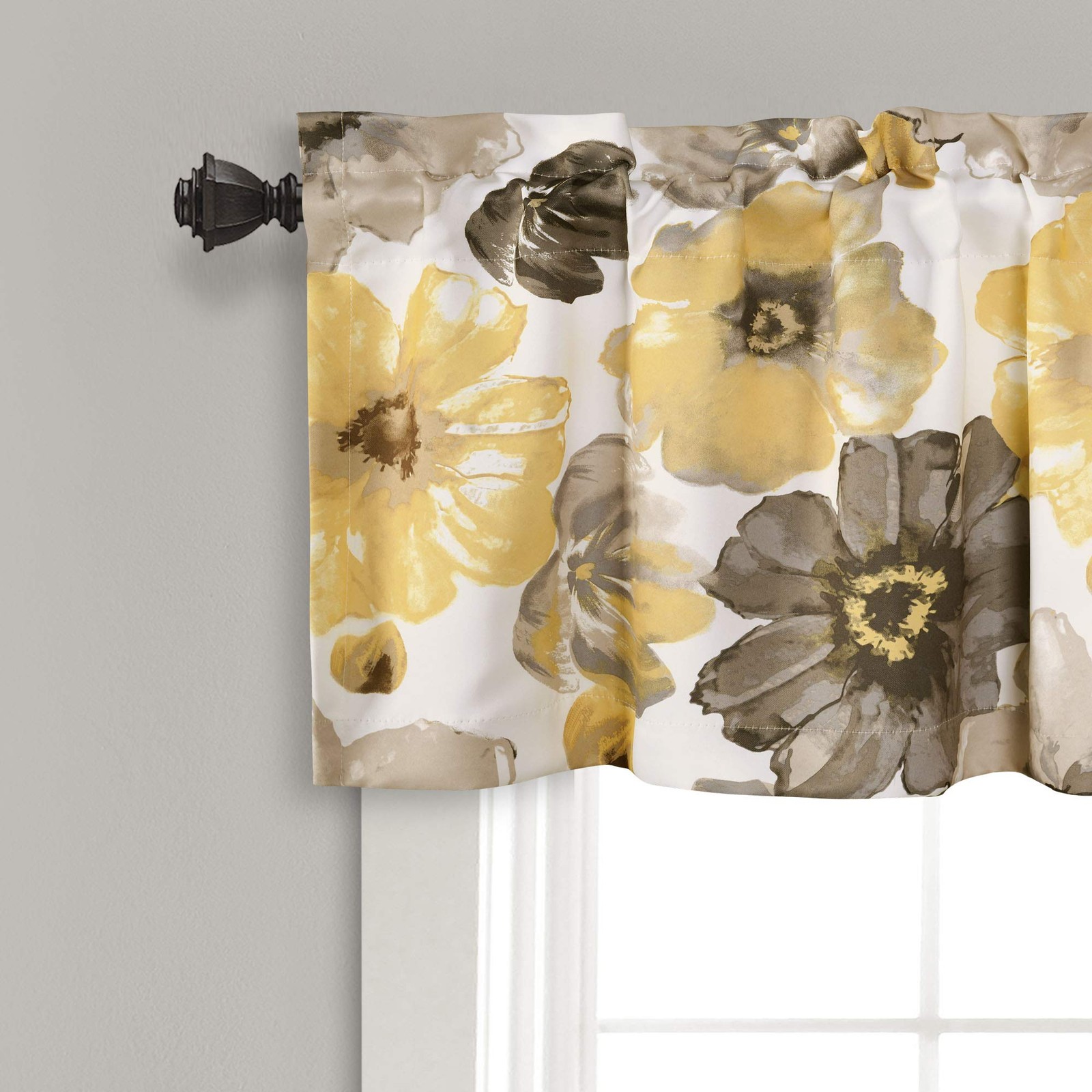 Lush Decor Leah Room Darkening Window Curtain Valance, 18 inch x 52 inch,…
