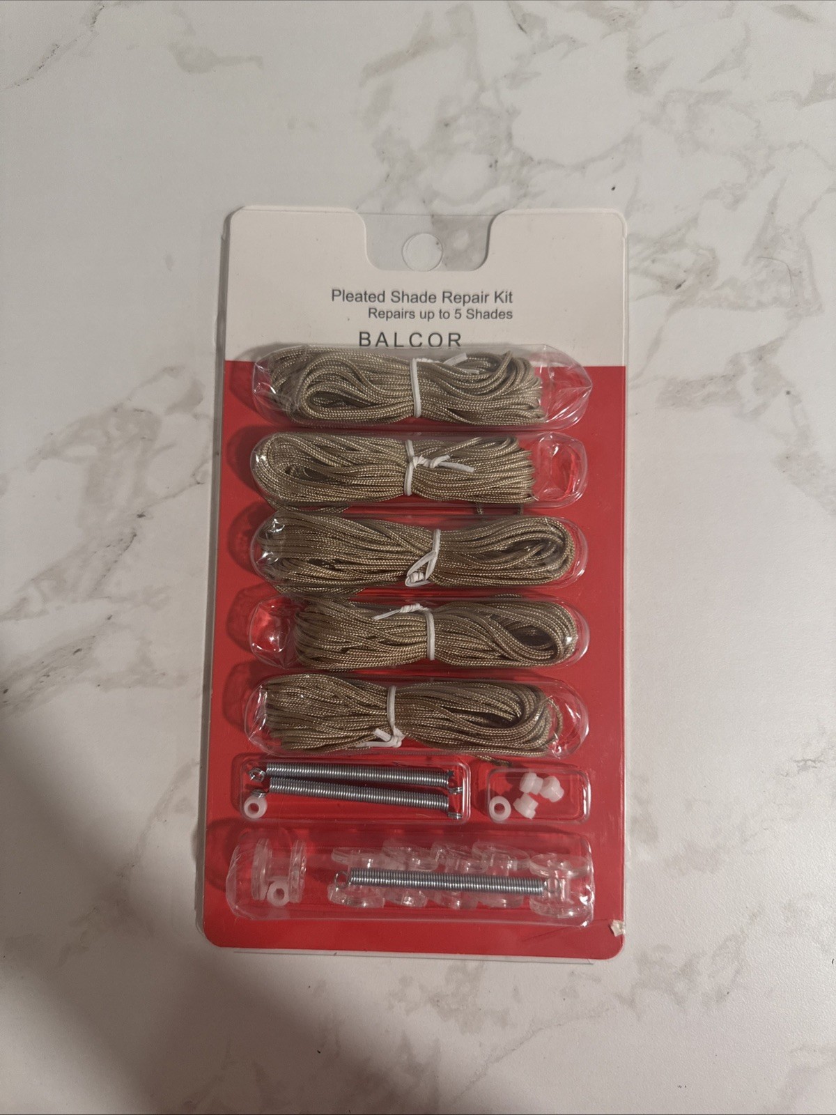 Pleated Shade Repair Kit | Day Night Window Shade Restringing Kit Tan