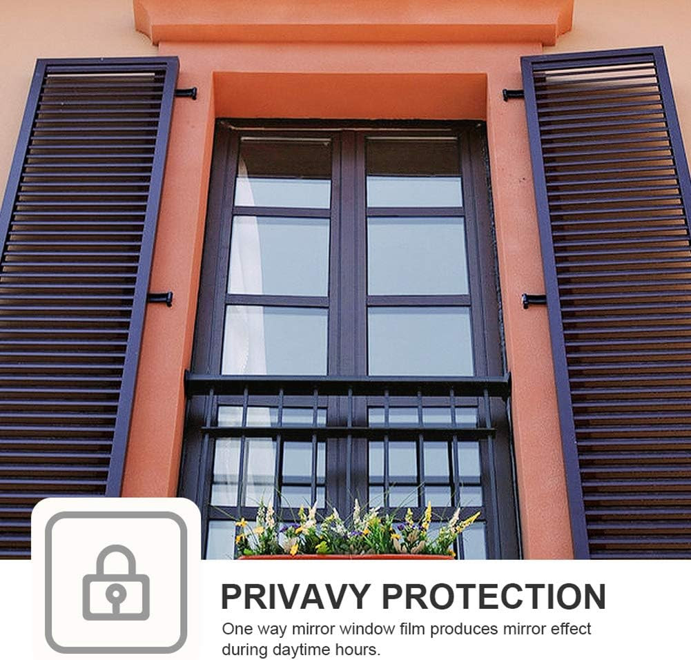 FILMGOO One Way Privacy Window Film Mirror Window Tint for Home Daytime Privacy