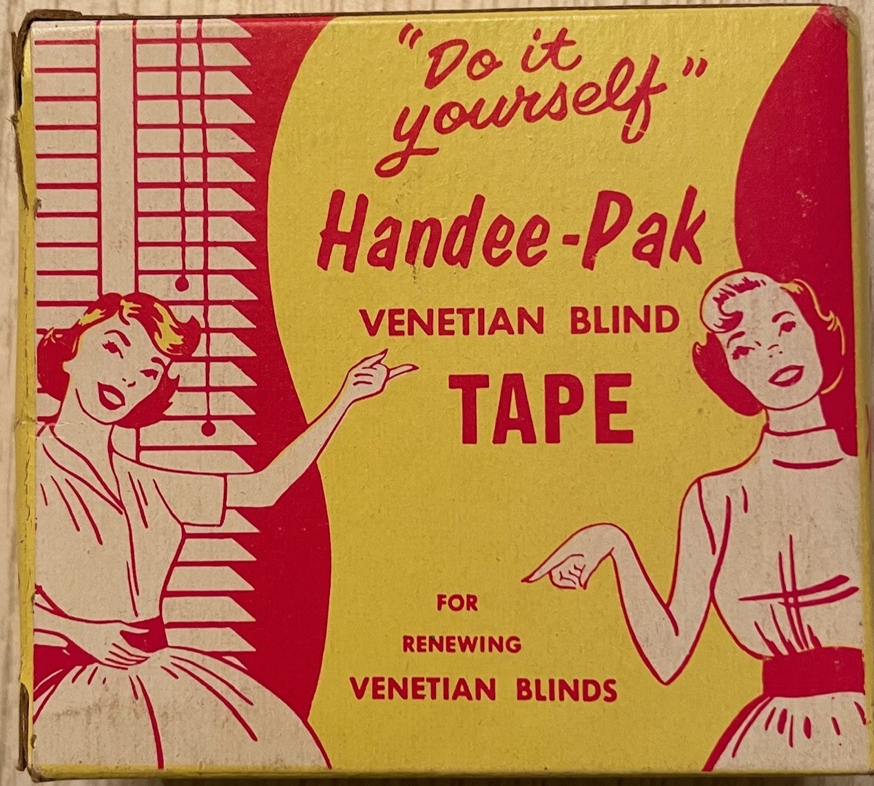 Vintage Handee-Pak Venetian Blind Tape (White)