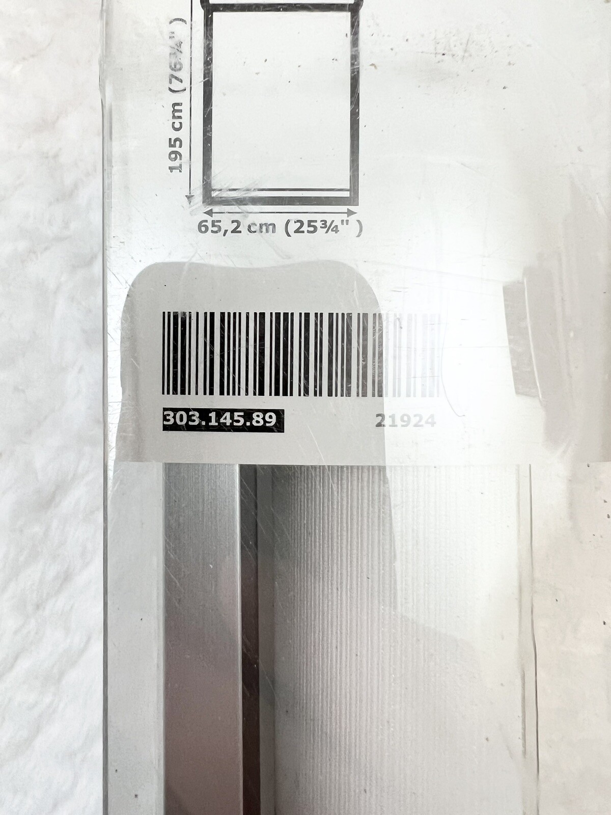IKEA SKOGSKLOVER Roller Blind White 704.313.84 NEW Free Shipping 25 3/4 x 76 3/4